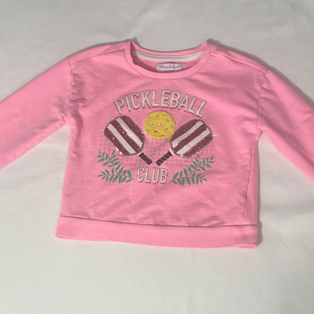 Tommy Bahama Pink Pickleball Club Kids Sweatshirt - 5/6